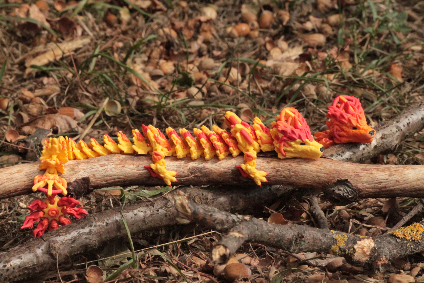 Solar Dragon – Strahlende Drachenfigur in Normal & Winged Cinderwing3D