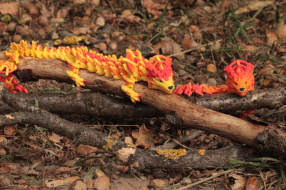 Solar Dragon – Strahlende Drachenfigur in Normal & Winged Cinderwing3D