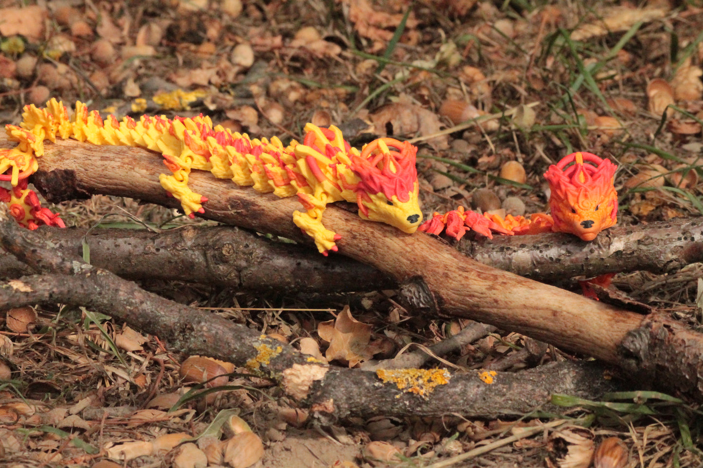 Solar Dragon – Strahlende Drachenfigur in Normal & Winged Cinderwing3D