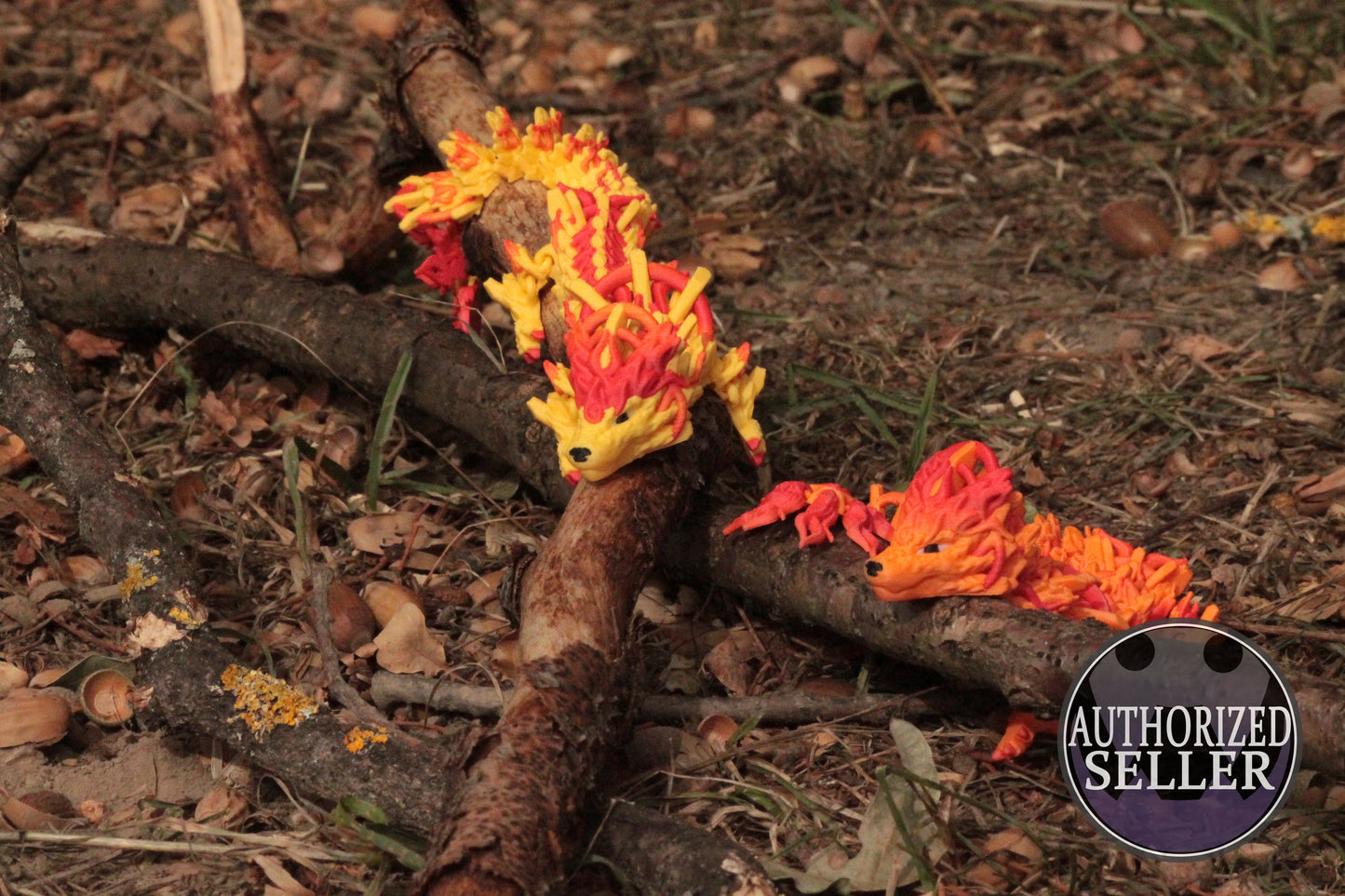 Solar Dragon – Strahlende Drachenfigur in Normal & Winged Cinderwing3D