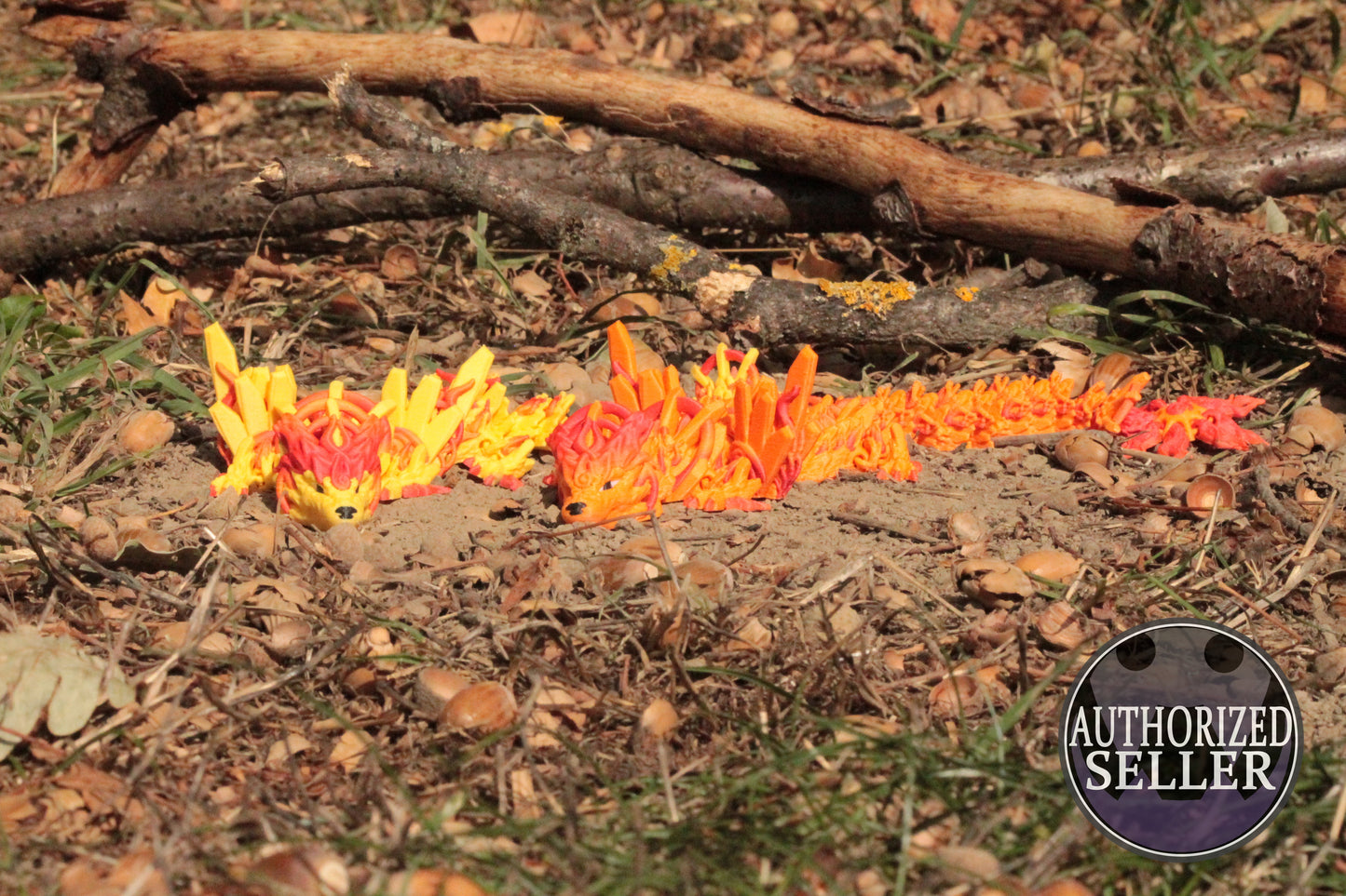 Solar Dragon – Strahlende Drachenfigur in Normal & Winged Cinderwing3D