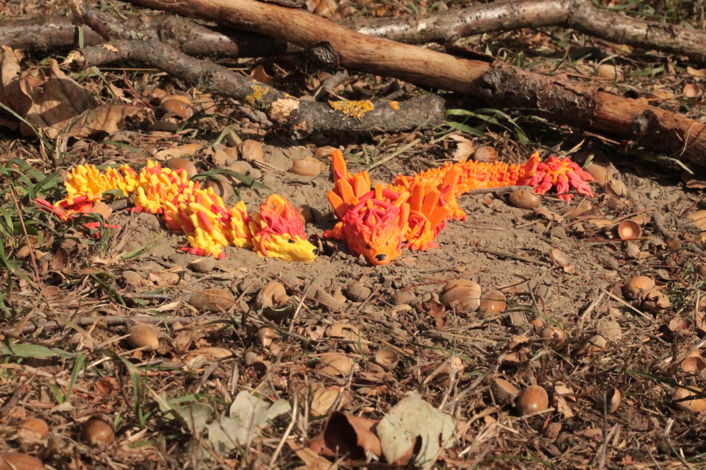 Solar Dragon – Strahlende Drachenfigur in Normal & Winged Cinderwing3D