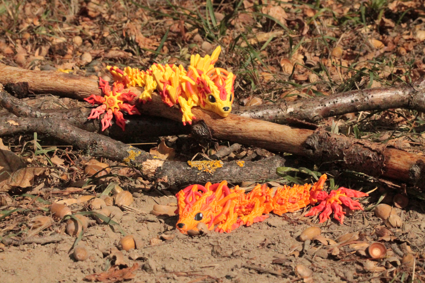 Baby Solar Dragon – Strahlende Drachenfigur in Normal & Winged Cinderwing3D