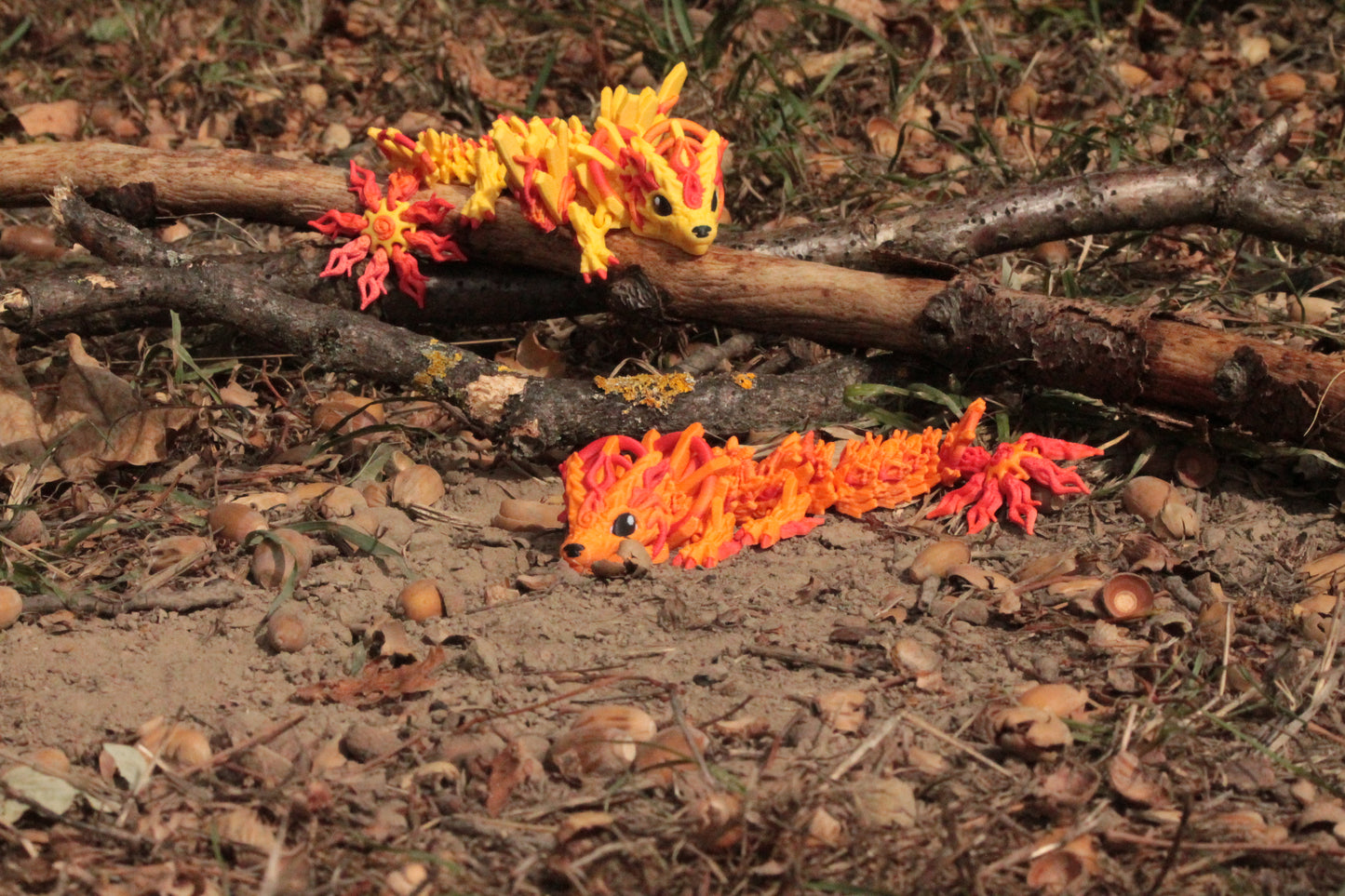 Baby Solar Dragon – Strahlende Drachenfigur in Normal & Winged Cinderwing3D