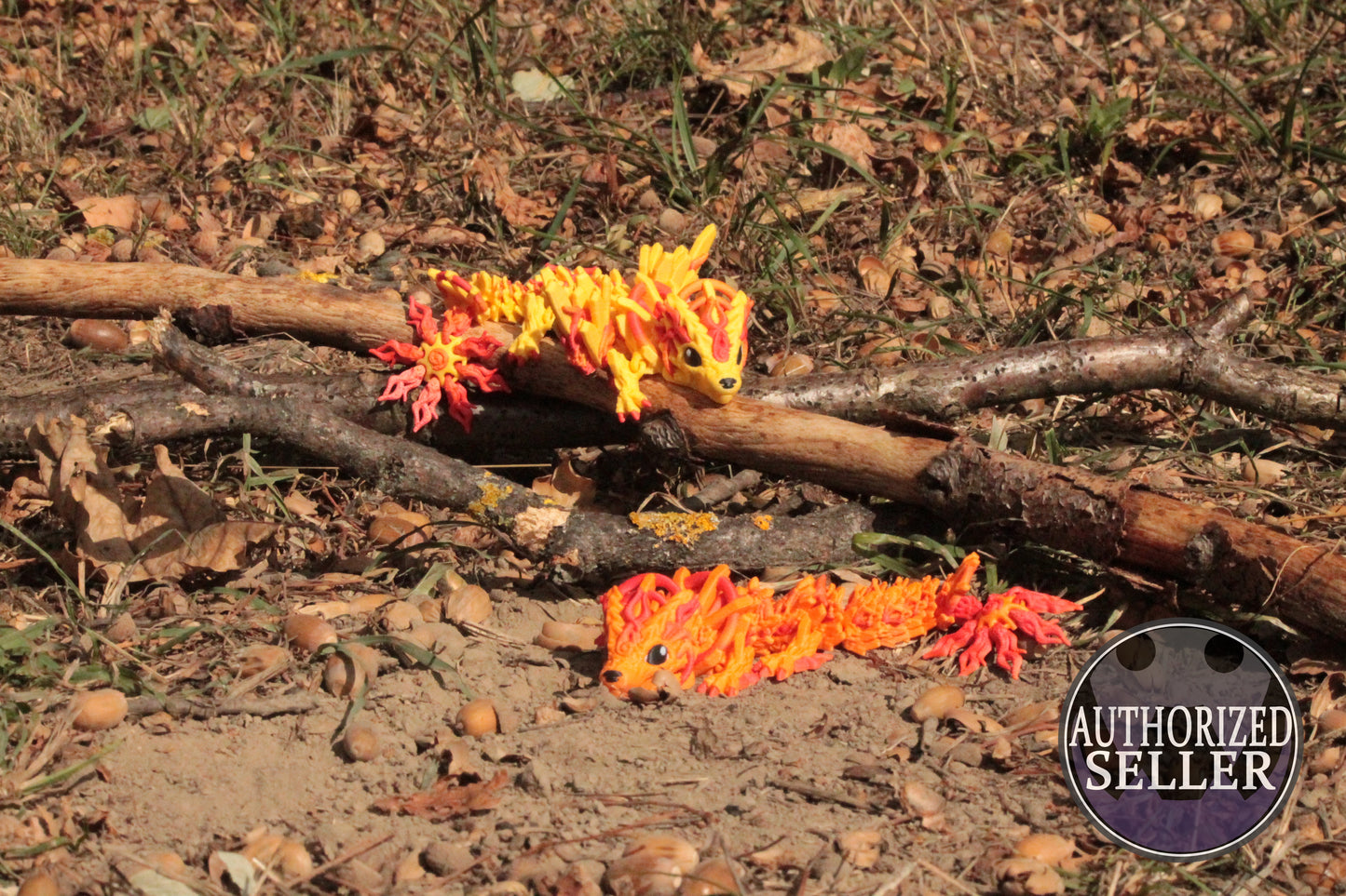 Baby Solar Dragon – Strahlende Drachenfigur in Normal & Winged Cinderwing3D