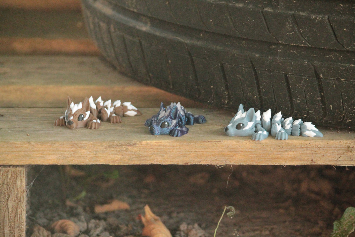 Tiny Wolf Crystal – Mystische Wolfsfigur mit Kristall-Flair Cinderwing3D