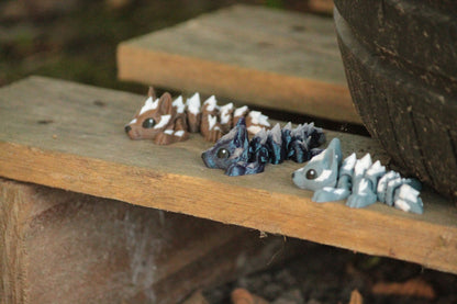 Tiny Wolf Crystal – Mystische Wolfsfigur mit Kristall-Flair Cinderwing3D