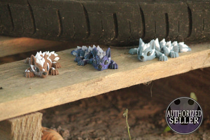 Tiny Wolf Crystal – Mystische Wolfsfigur mit Kristall-Flair Cinderwing3D