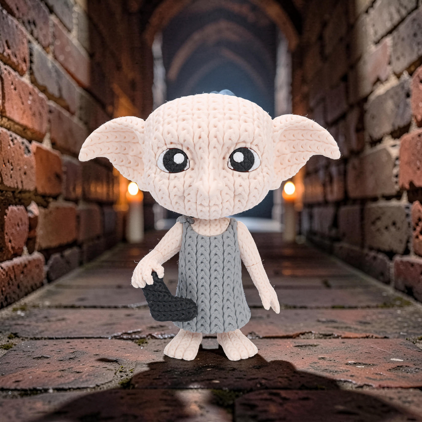 Hauself im Stricklook – Magische Sammlerfigur mit Herz Whale 3D Studio