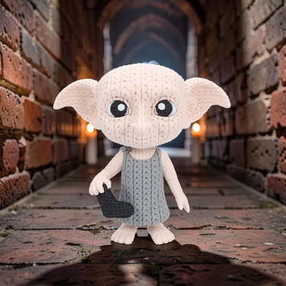 Hauself im Stricklook – Magische Sammlerfigur mit Herz Whale 3D Studio