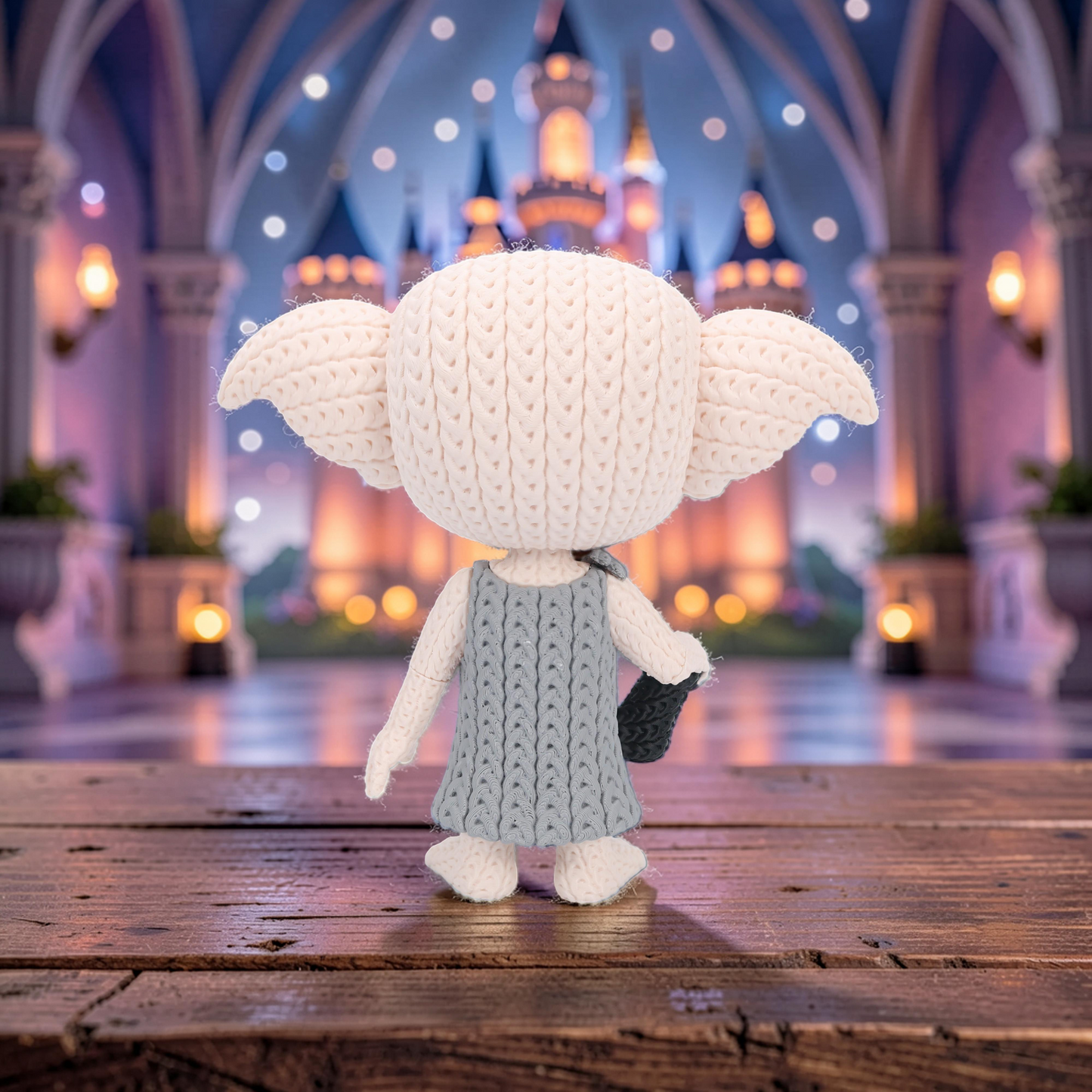 Hauself im Stricklook – Magische Sammlerfigur mit Herz Whale 3D Studio
