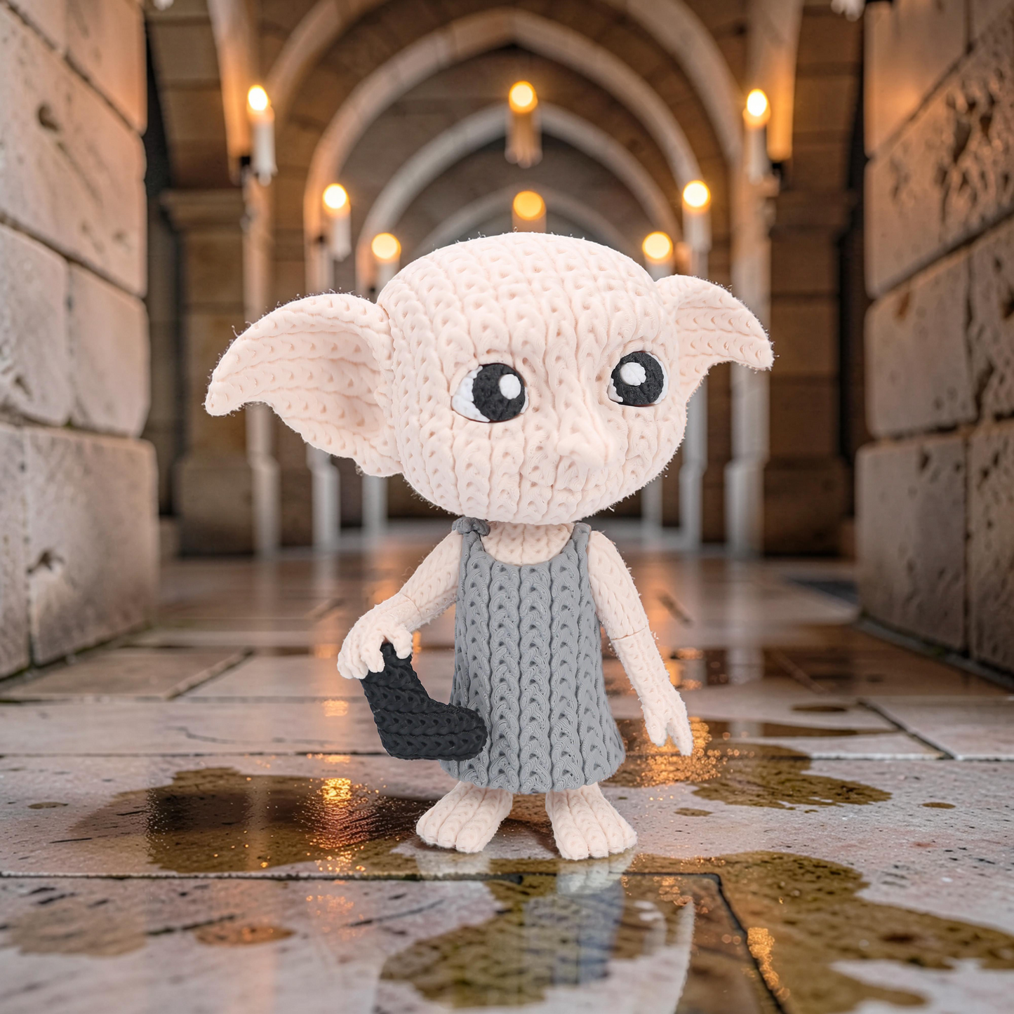 Hauself im Stricklook – Magische Sammlerfigur mit Herz Whale 3D Studio