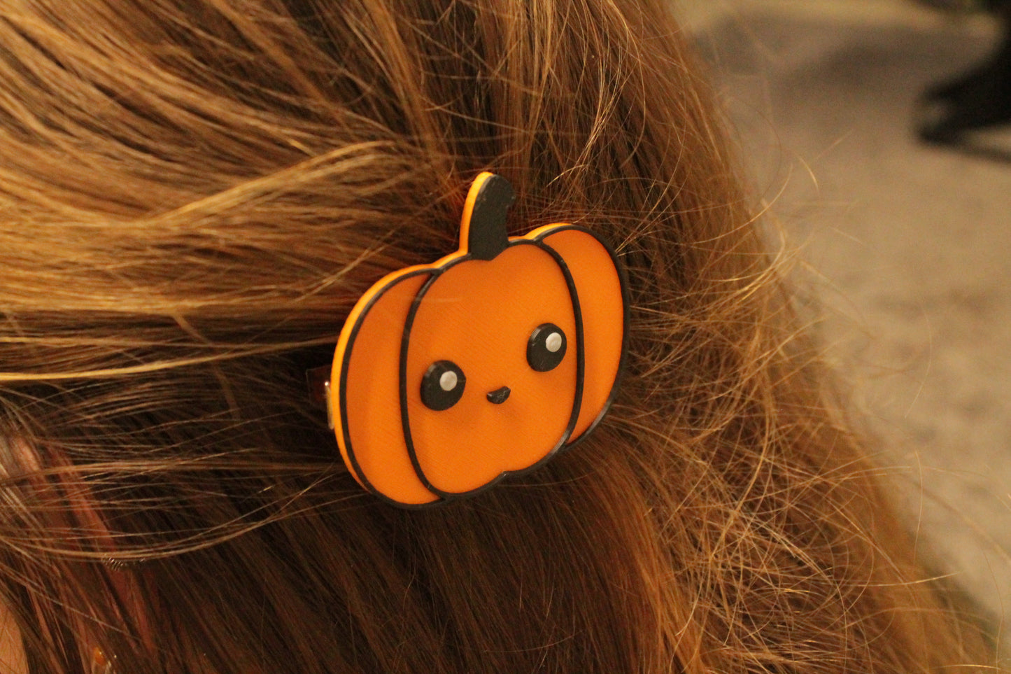 Halloween Pumpkin Hairclip – Süßer Kürbis-Haarschmuck 3D Miss Prints