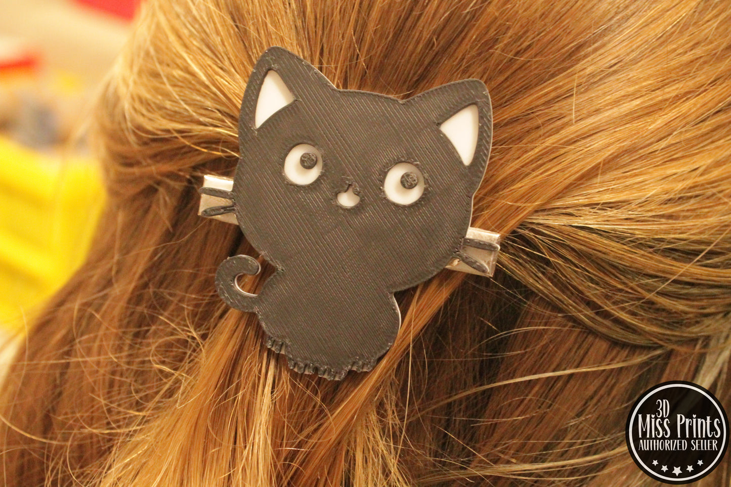 Halloween Cat Hairclip – Verspielter Haarschmuck mit Katzenzauber 3D Miss Prints