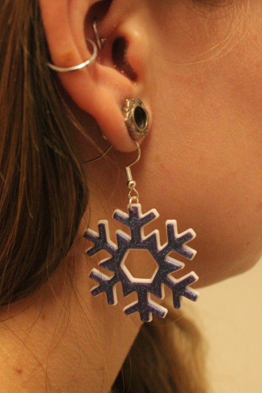 Snowflake Earring – Eleganter Winterzauber für deine Ohren 3D Miss Prints