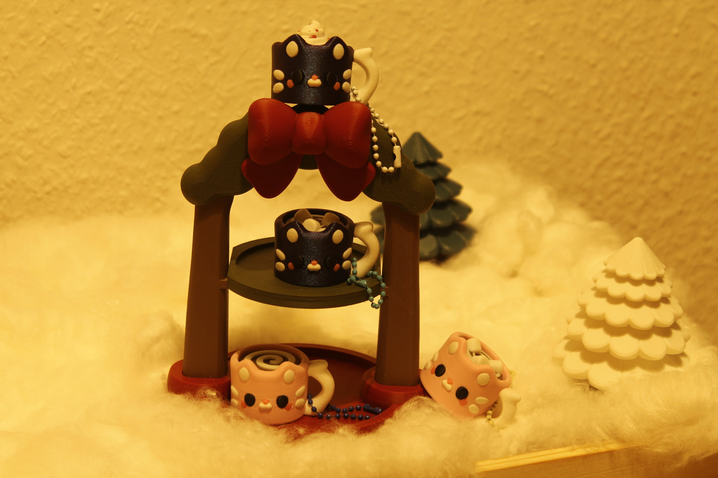 Kitty Mug Klicker – Süße Dessert-Magie im Mini-Format Layers in Green