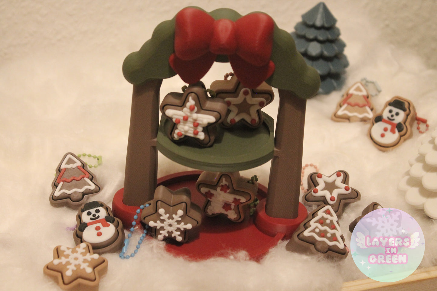 Keksklicker – Winterliche Kekszauber im Mini-Format Layers in Green