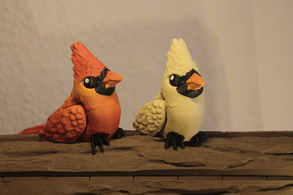 Tiny Cardinal – Kleiner Wintervogel voller Wärme Cinderwing3D