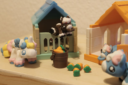 Unicorn Pony & Stable – Ein magisches Zuhause für dein Einhorn Layers in Green