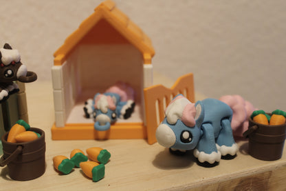 Unicorn Pony & Stable – Ein magisches Zuhause für dein Einhorn Layers in Green