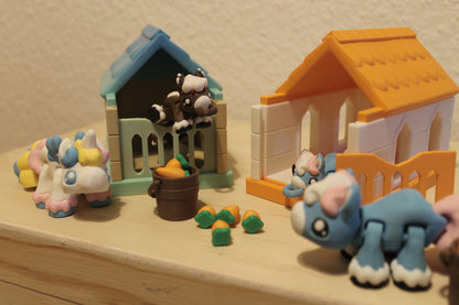 Unicorn Pony & Stable – Ein magisches Zuhause für dein Einhorn Layers in Green