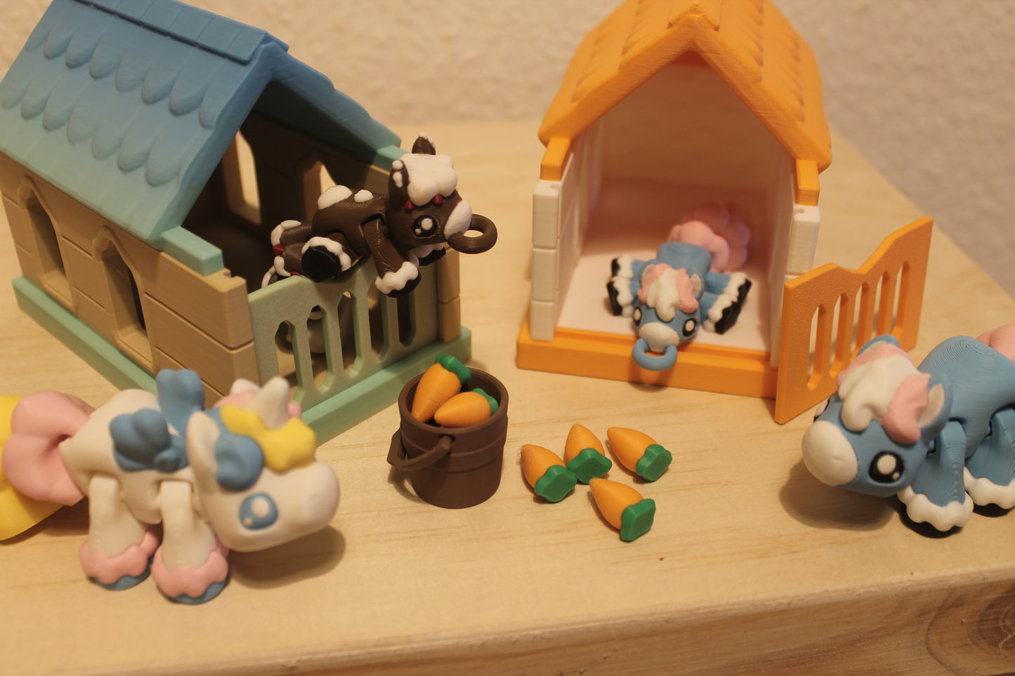 Unicorn Pony & Stable – Ein magisches Zuhause für dein Einhorn Layers in Green