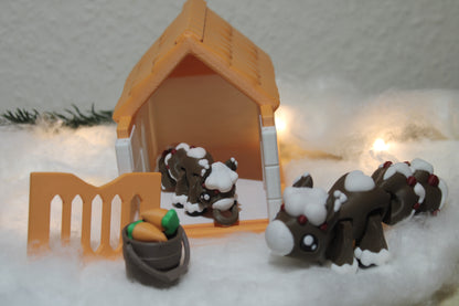 Unicorn Pony & Stable – Ein magisches Zuhause für dein Einhorn Layers in Green