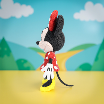 Knitted Classic Bow Mouse – Eleganter Cartoon-Charakter im cozy Stricklook Whale 3D Studio Whale 3D Studio
