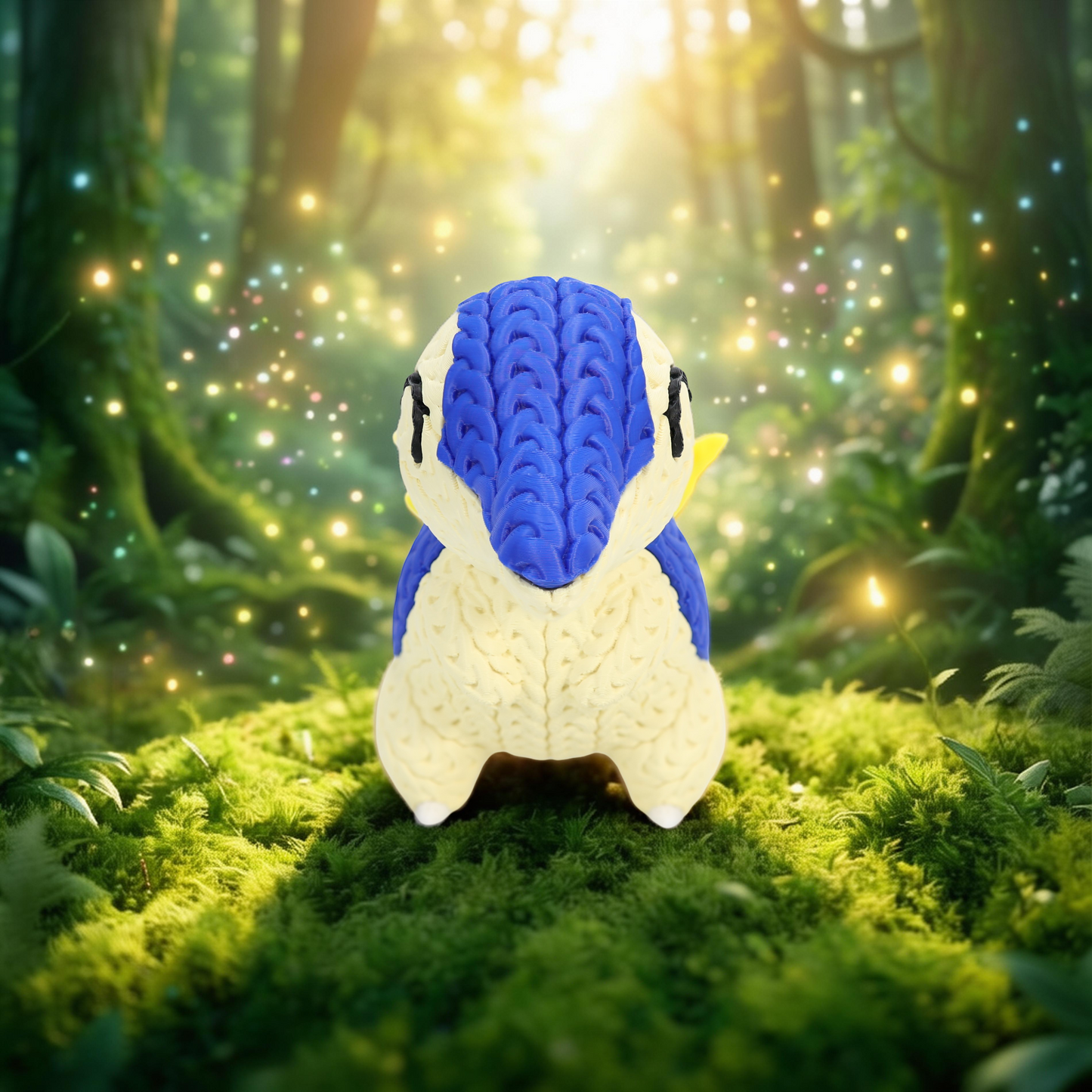 Knitted Fire Creature – Cozy Sammlerfigur im Stricklook Whale 3D Studio