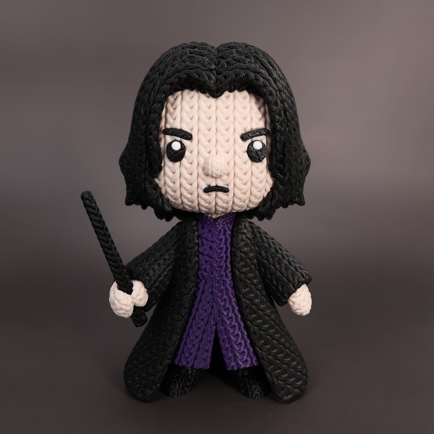 Knitted Dark Wizard Teacher – Cozy Sammlerfigur im Stricklook Whale 3D Studio
