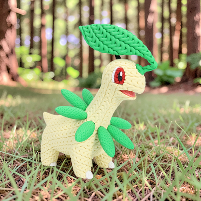 Knitted Leaf Creature – Cozy Sammlerfigur im Stricklook Whale 3D Studio