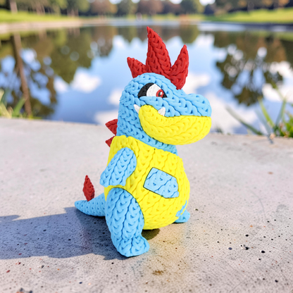Knitted Water Creature Evolution – Cozy Sammlerfigur im Stricklook Whale 3D Studio