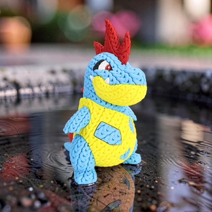 Knitted Water Creature Evolution – Cozy Sammlerfigur im Stricklook Whale 3D Studio