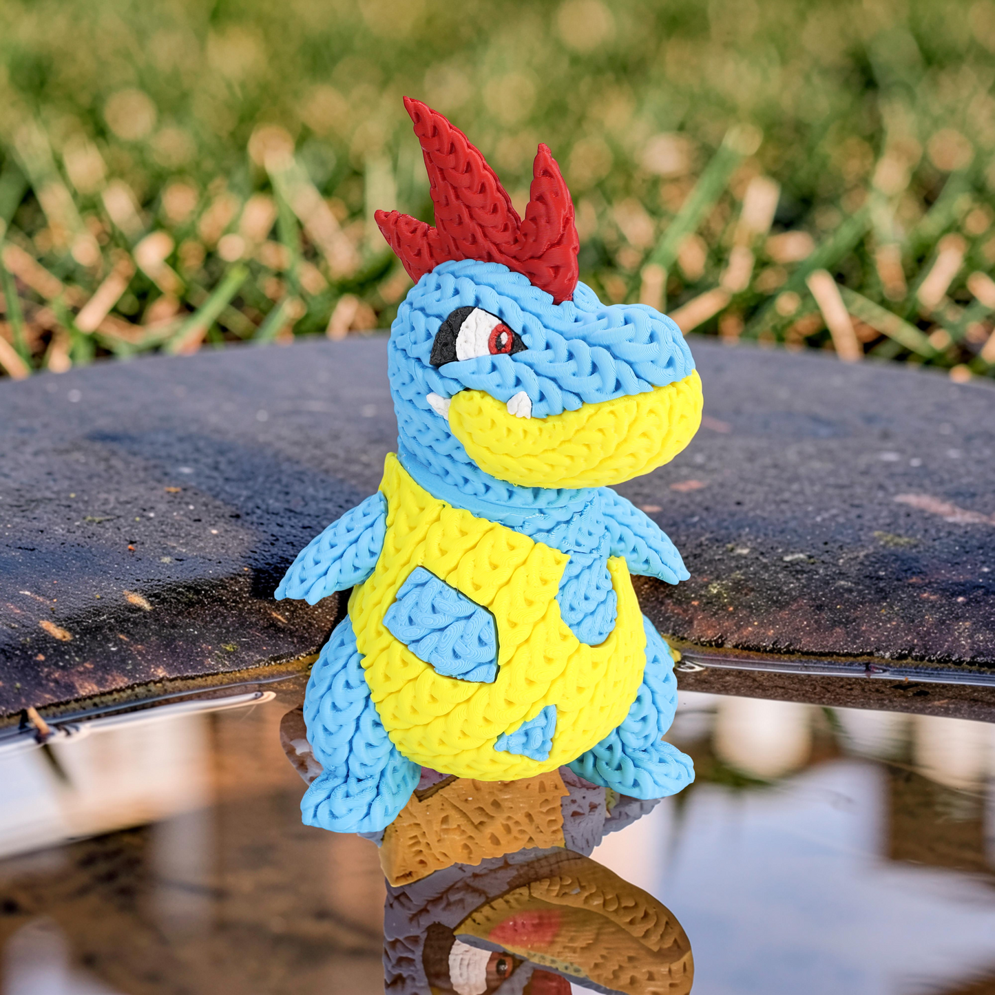 Knitted Water Creature Evolution – Cozy Sammlerfigur im Stricklook Whale 3D Studio