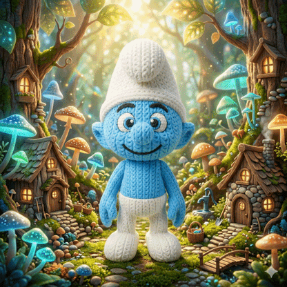 Kleiner Waldbewohner im Stricklook – Niedliche Sammlerfigur mit Kultcharme Whale 3D Studio