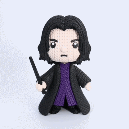 Knitted Dark Wizard Teacher – Cozy Sammlerfigur im Stricklook Whale 3D Studio