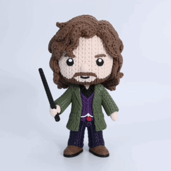 Knitted Rebel Wizard – Cozy Sammlerfigur im Stricklook Whale 3D Studio
