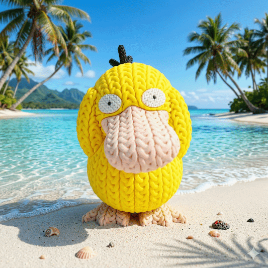 Knitted Monster – Verwirrter Wasserfreund im Strick-Look Whale 3D Studio