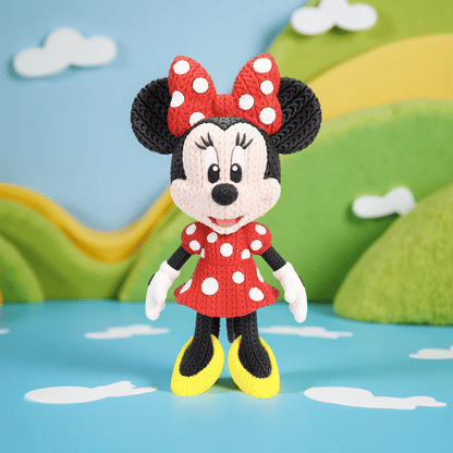 Knitted Classic Bow Mouse – Eleganter Cartoon-Charakter im cozy Stricklook Whale 3D Studio Whale 3D Studio