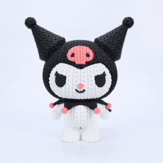 Knitted Mischief Bunny – Frecher Gothic-Charakter im cozy Stricklook Whale 3D Studio