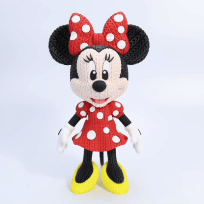 Knitted Classic Bow Mouse – Eleganter Cartoon-Charakter im cozy Stricklook Whale 3D Studio Whale 3D Studio