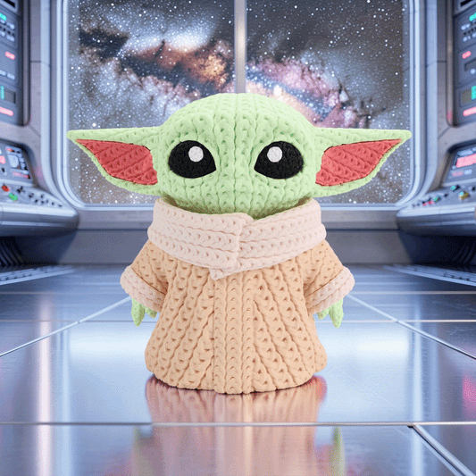 Knitted Space Companion – Süßer Alien im Strick-Look Whale 3D Studio