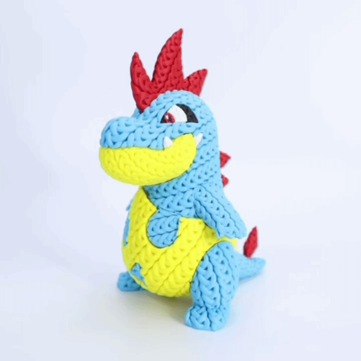 Knitted Water Creature Evolution – Cozy Sammlerfigur im Stricklook Whale 3D Studio