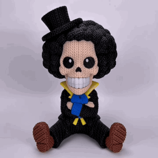 Knitted Soul Musician – Cozy Anime Fanart Figur Whale 3D Studio