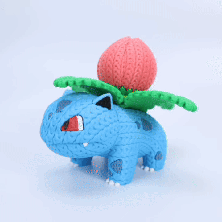 Knitted Plant Guardian – Naturverbundener Game-Charakter im cozy Stricklook Whale 3D Studio