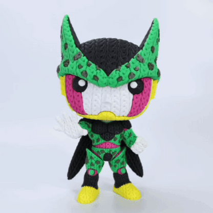 Knitted Bio Warrior – Cozy Anime Villain Fanart Figur Whale 3D Studio