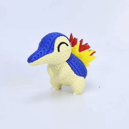 Knitted Fire Creature – Cozy Sammlerfigur im Stricklook Whale 3D Studio