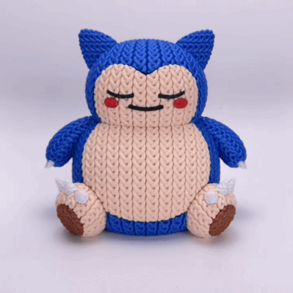 Knitted Sleepy Giant – Cozy Monster Fanart Figur Whale 3D Studio