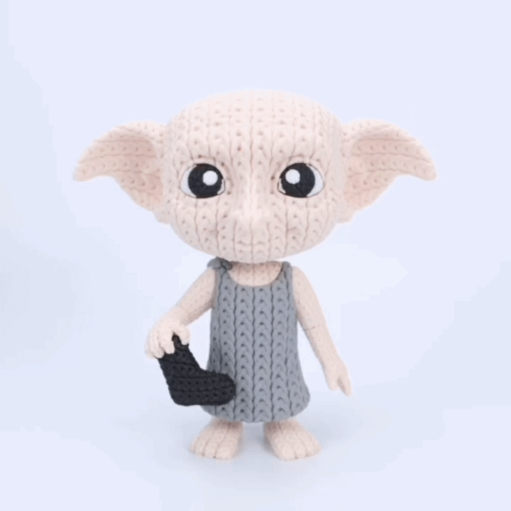 Hauself im Stricklook – Magische Sammlerfigur mit Herz Whale 3D Studio