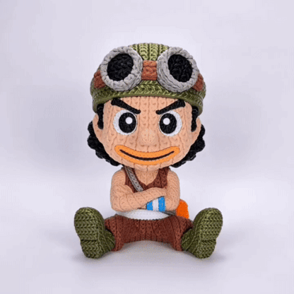 Knitted Sharpshooter Hero – Cozy Anime Fanart Figur Whale 3D Studio